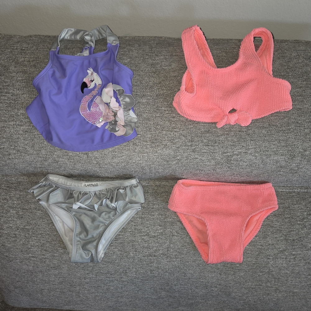 Flapdoodles/Cat & Jack Girls' Bikini Bundle